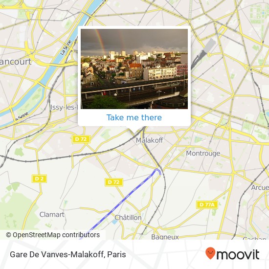 Mapa Gare De Vanves-Malakoff