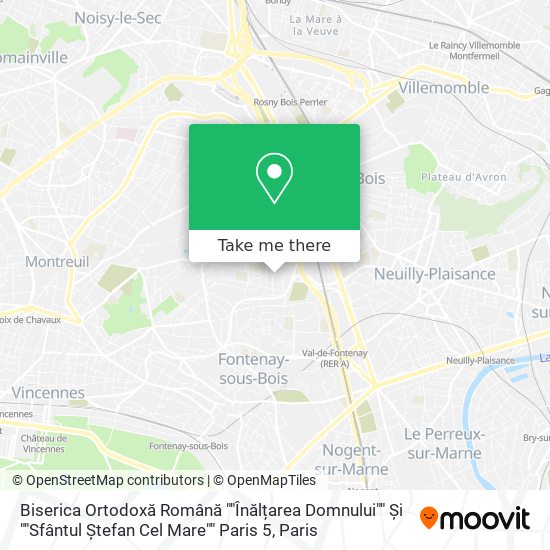 Biserica Ortodoxă Română ""Înălțarea Domnului"" Și ""Sfântul Ștefan Cel Mare"" Paris 5 map