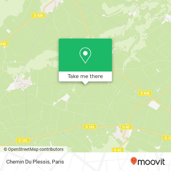 Mapa Chemin Du Plessis