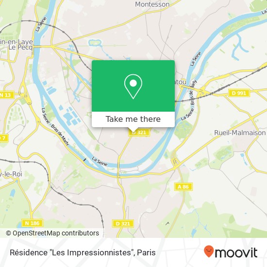 Mapa Résidence "Les Impressionnistes"