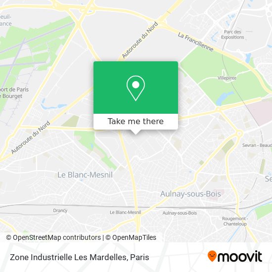 Zone Industrielle Les Mardelles map