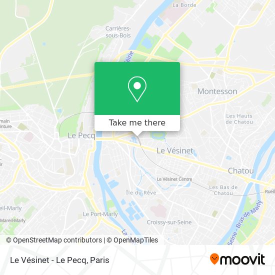 Le Vésinet - Le Pecq map