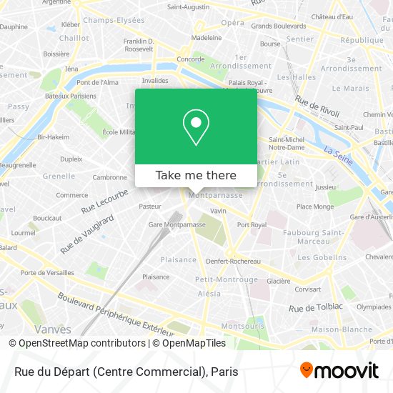 Rue du Départ (Centre Commercial) map