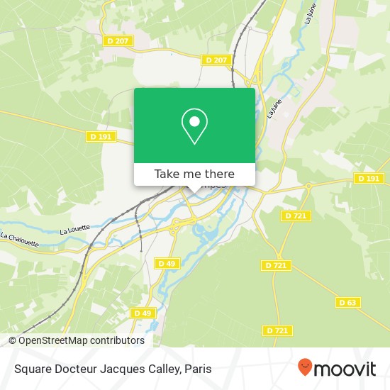 Mapa Square Docteur Jacques Calley