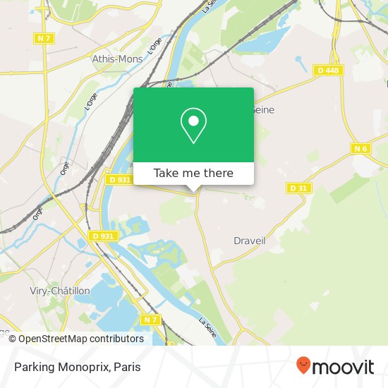 Parking Monoprix map