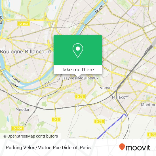 Parking Vélos / Motos Rue Diderot map