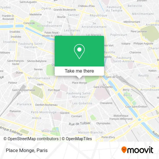 Place Monge map