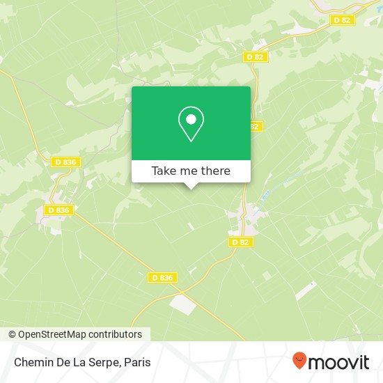 Mapa Chemin De La Serpe