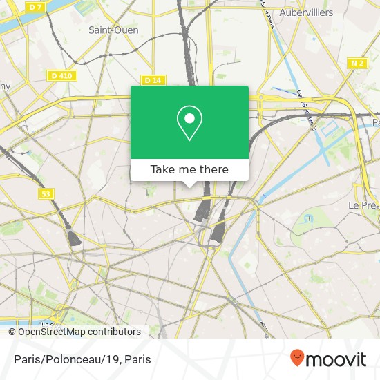 Mapa Paris/Polonceau/19