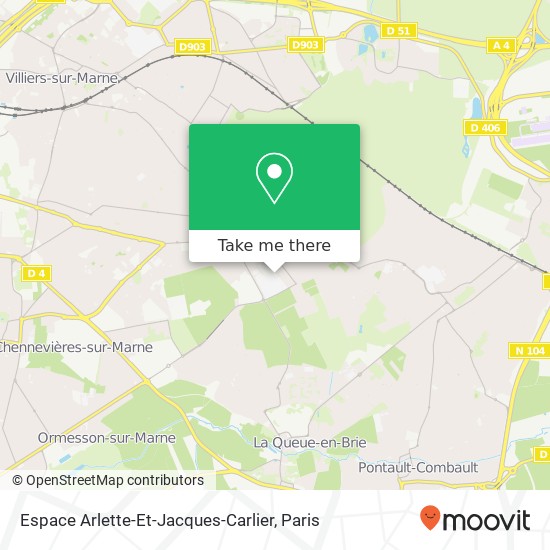 Mapa Espace Arlette-Et-Jacques-Carlier