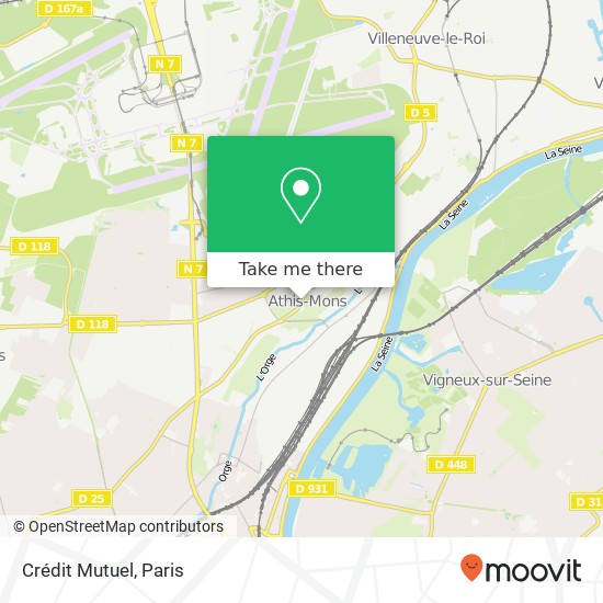 Crédit Mutuel map