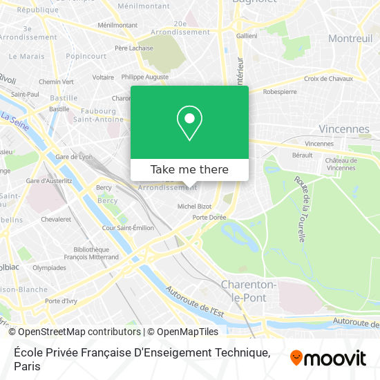 Mapa École Privée Française D'Enseigement Technique