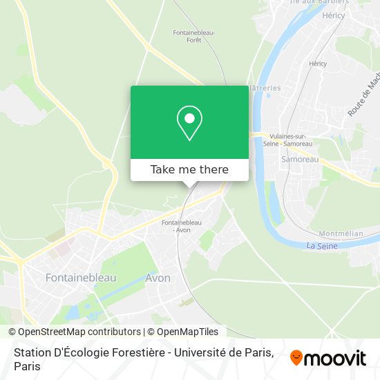 Station D'Écologie Forestière - Université de Paris map