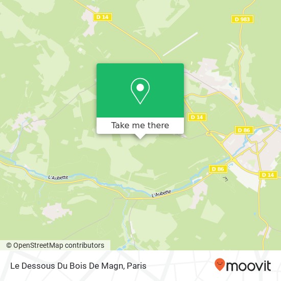 Mapa Le Dessous Du Bois De Magn