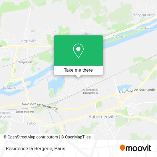 Résidence la Bergerie map