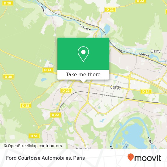 Mapa Ford Courtoise Automobiles