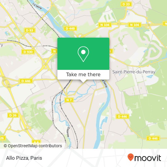 Allo Pizza map