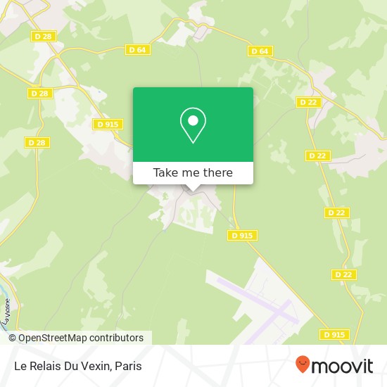 Mapa Le Relais Du Vexin