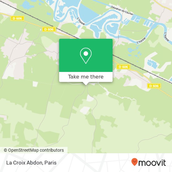 La Croix Abdon map