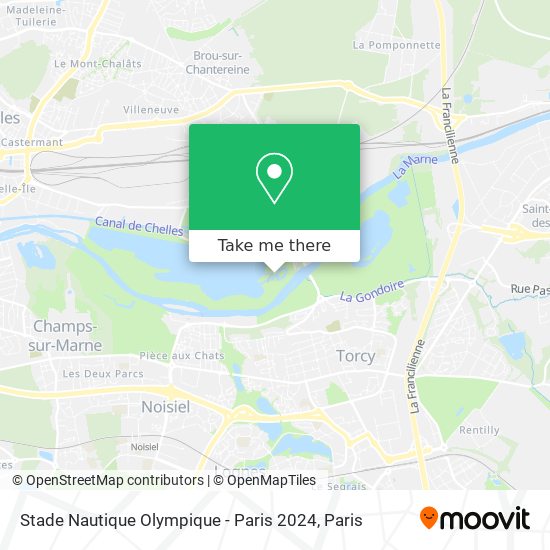 Stade Nautique Olympique - Paris 2024 map