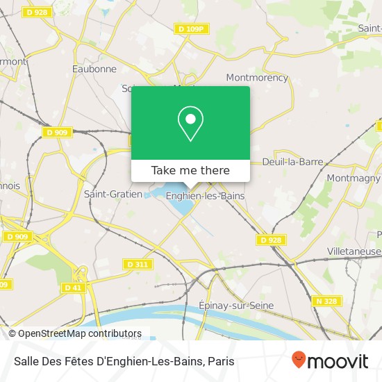 Salle Des Fêtes D'Enghien-Les-Bains map