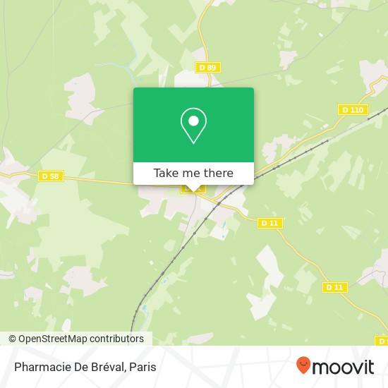 Mapa Pharmacie De Bréval