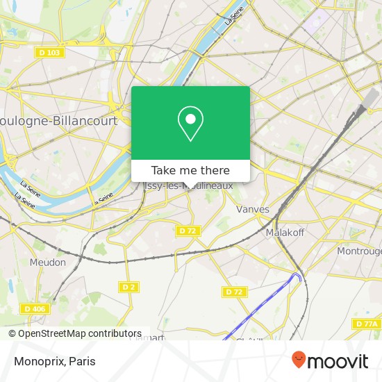 Mapa Monoprix