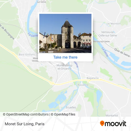 Mapa Moret Sur Loing