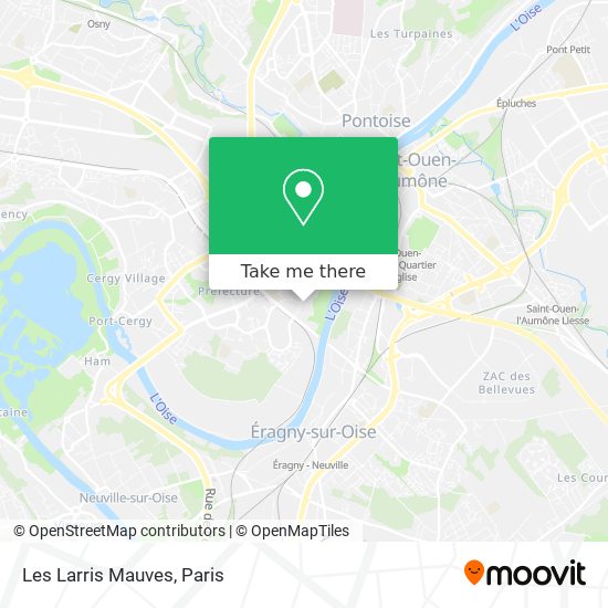 Mapa Les Larris Mauves
