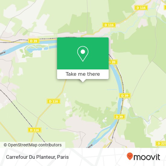 Mapa Carrefour Du Planteur