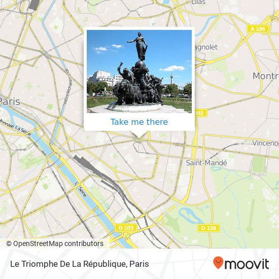 Le Triomphe De La République map