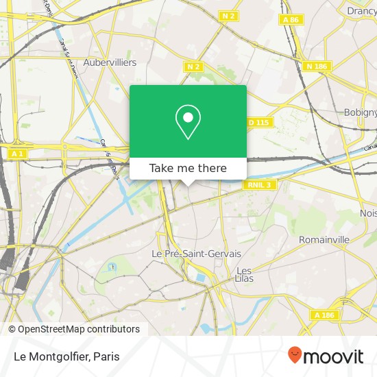 Le Montgolfier map