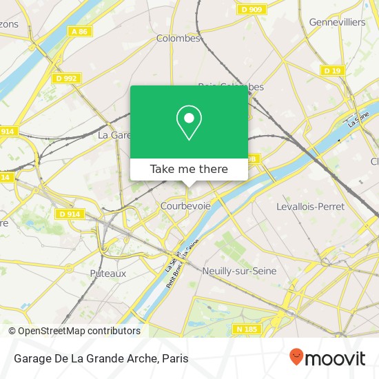 Mapa Garage De La Grande Arche