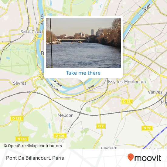 Mapa Pont De Billancourt