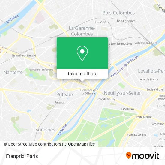 Franprix map
