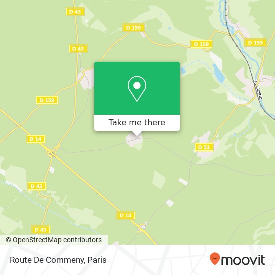 Route De Commeny map