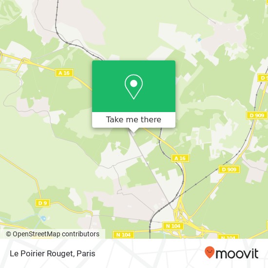 Le Poirier Rouget map