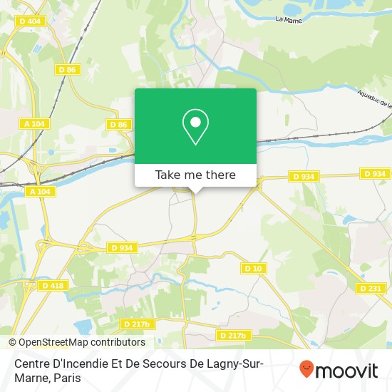 Centre D'Incendie Et De Secours De Lagny-Sur-Marne map