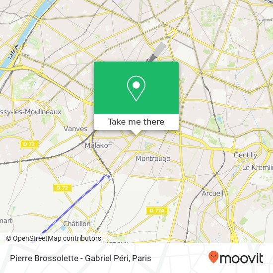 Mapa Pierre Brossolette - Gabriel Péri