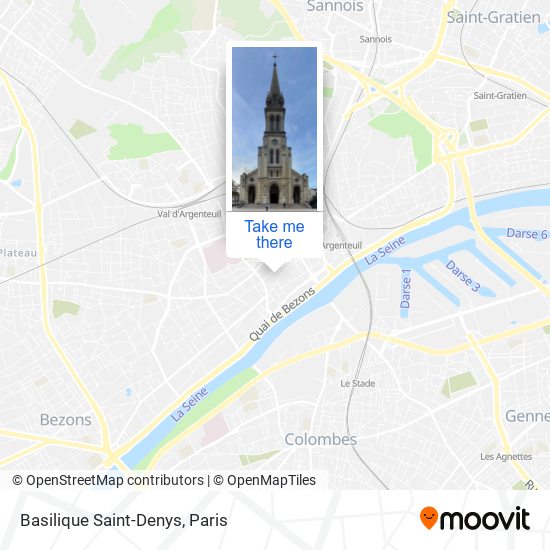 Basilique Saint-Denys map