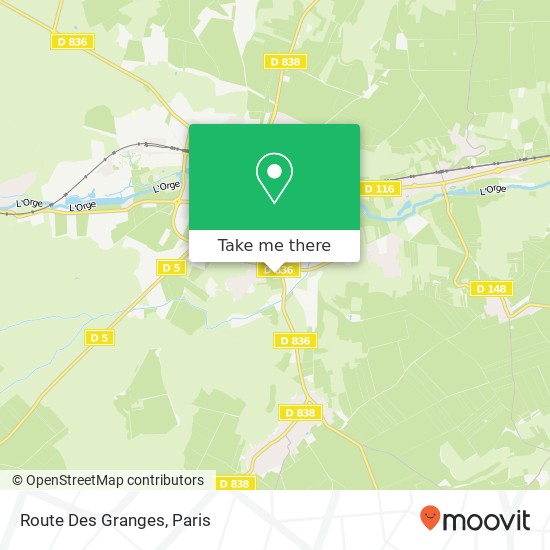 Mapa Route Des Granges