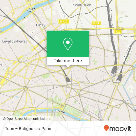 Turin – Batignolles map