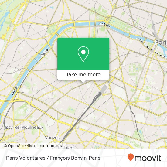 Paris Volontaires / François Bonvin map