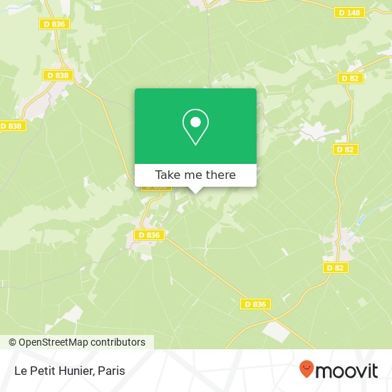 Mapa Le Petit Hunier