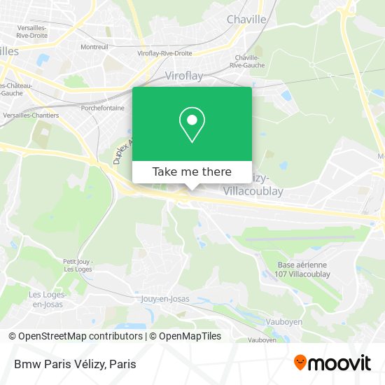 Mapa Bmw Paris Vélizy