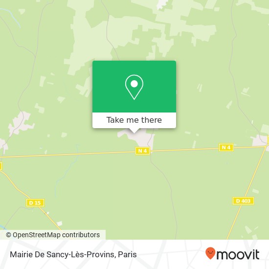 Mapa Mairie De Sancy-Lès-Provins