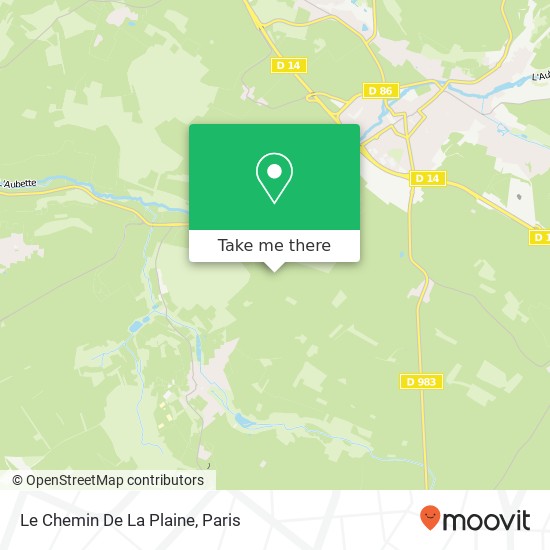 Mapa Le Chemin De La Plaine