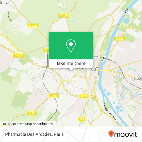 Mapa Pharmacie Des Arcades