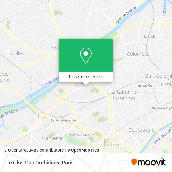 Le Clos Des Orchidées map