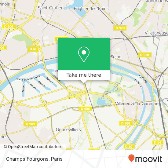 Mapa Champs Fourgons